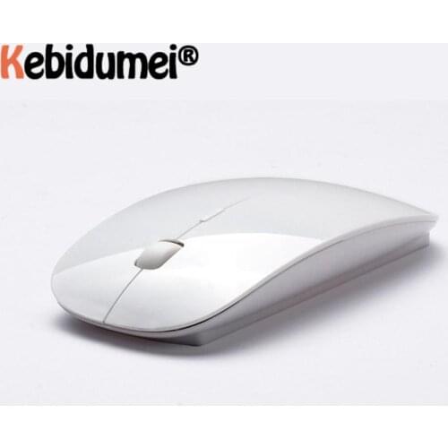 2.4Ghz + Bluetooth 5.0 Wireless Mouse 2 In 1 Cordless Mouse 1600 DPI Ultra-thin Ergonomic Portable Optical Mice For Laptop
