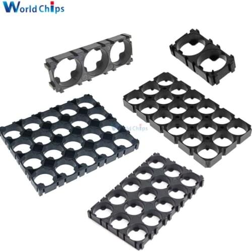 2pcs 2 3 15 18 20 Cell 18650 Battery Case Holder Lithium Bracket ABS 1x2 1x3 3x5 3x6 4x5 18650 Holder for Battery Pack Charging
