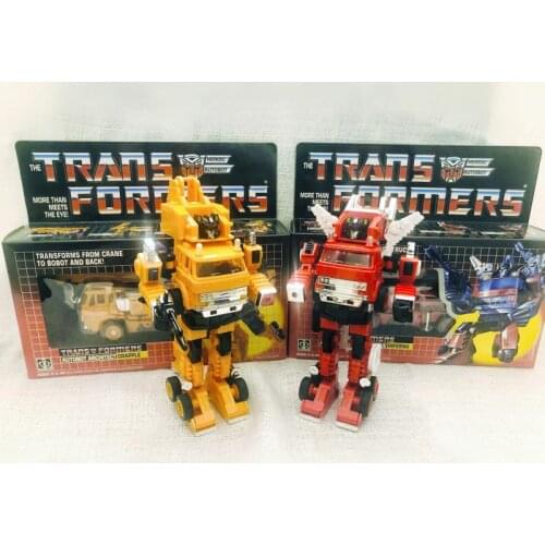 Deformation G1 engraved KO crane fire truck PVC boy model toy