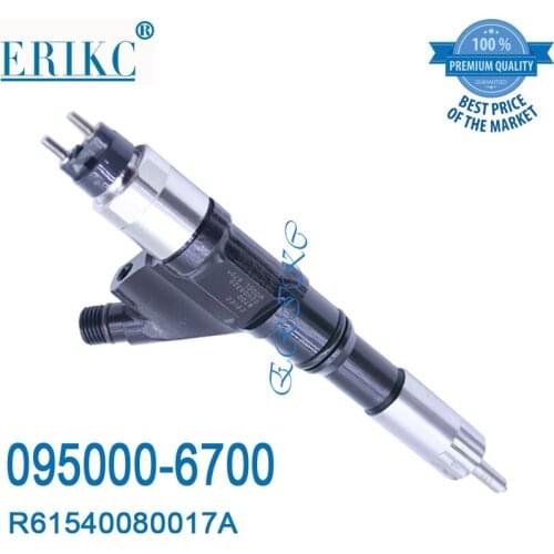 ERIKC 095000-6700 (R61540080017A) Fuel Common Rail Injector 6700 Auto Diesel Engine Injection 0950006700 for HOWO Ssangyong