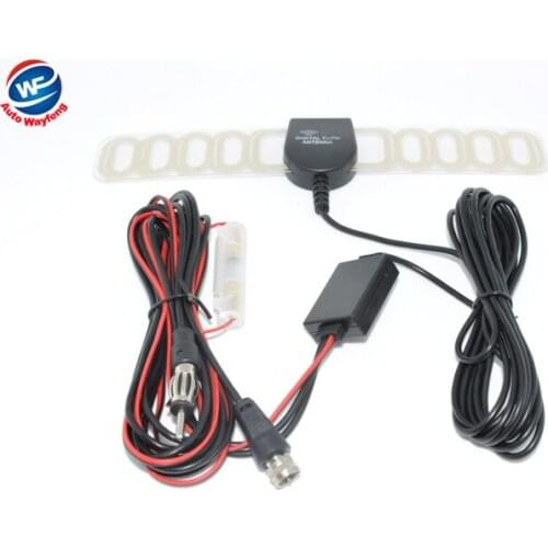 F connector for Europe Car Auto TV Booster FM Radio Digital DVB-T CAR Digital TV Antenna Aerial F+FM Radio Booster Antenna