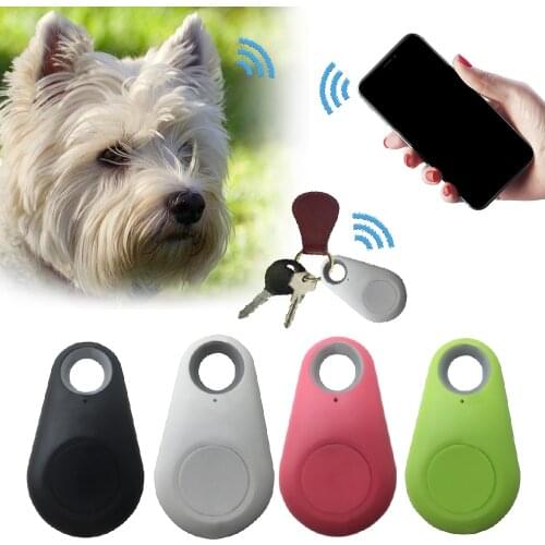 1pc Pets Smart Mini GPS Tracker Anti-Lost Waterproof Bluetooth Tracer For Pet Dog Cat Keys Wallet Bag Kids Trackers Finder