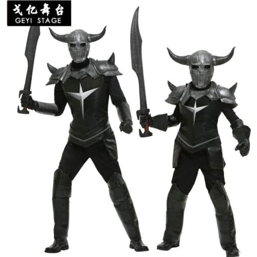 Cosplay Movie Character Halloween Easter Carnival Black Samurai Costume Dark Demon Knight Costume
