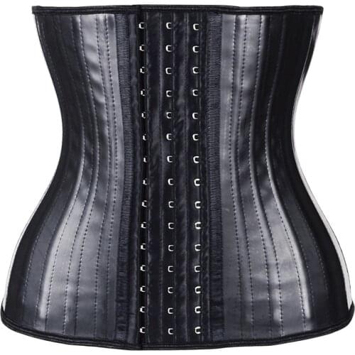 Latex Waist Trainer 25 Steel Bone Women Binders And Shapers Corset Modeling Strap Body Shaper Colombian Girdles Slimming Belt