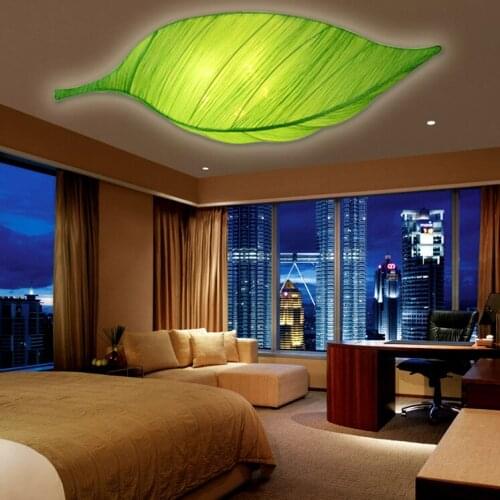 Led e27 Chinese Fabric Iron Leaf LED Lamp.LED Light.Ceiling Lights.LED Ceiling Light.Ceiling Lamp For Bedroom Dinning Room