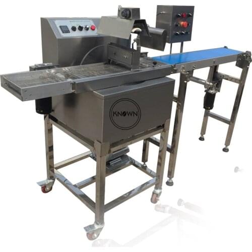 Chocolate Coating Machine Automatic of Enrobing Chocolate Machine and 30/60kg Chocolate Enrobing Machine for Biscuit