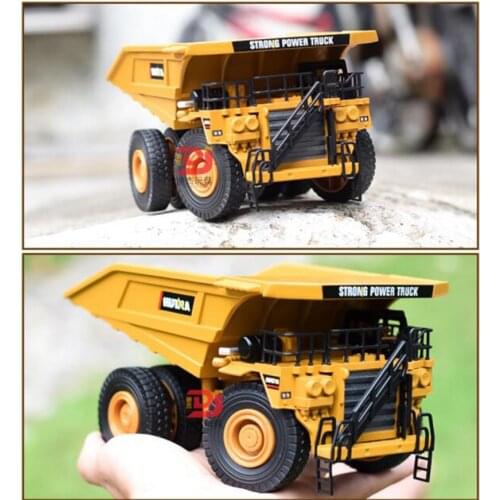 1/40 Truck Model Die-cast Alloy Metal Car Excavator Mining Dump Truck Excavator Model Toy Engineering Toy for Children Kids Gift