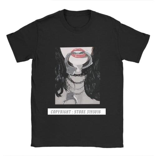 Mens T Shirts BDSM Fashion Cotton Dominant Submissive Slave Play Sexy Sub Tshirts Round Neck Tops