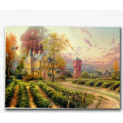 Canvas Printings Europe Thomas Landscape Oil Painting on Canvas wall art picture Four Seasons Scenery Home decoration Paintings