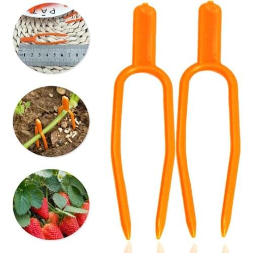 50Pcs Plastic Plant Clips Garden Tools Plant Climbing Support Clips Smooth Surface Clips For Watermelon Strawberry Vines Supplie