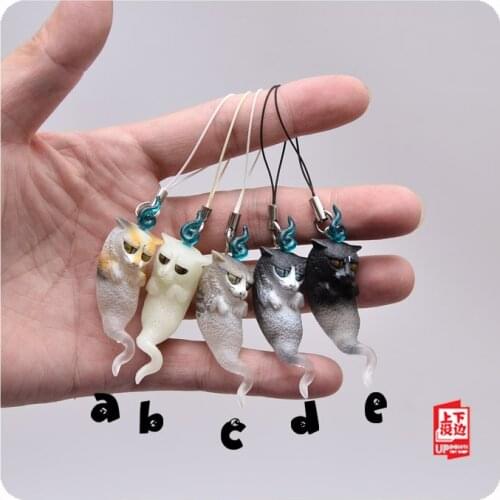 Pvc figure ghost cat model toy 5pcs/set