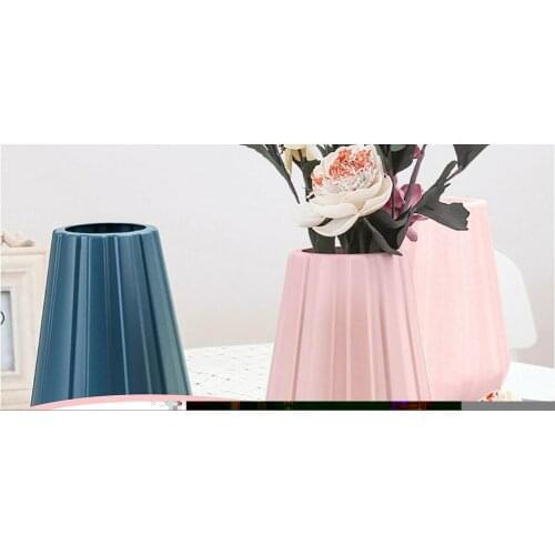 Nordic Morandi Modern Vase Living Room Decoration Ornaments Decoration Vases Home Plastic Arrangements For Flower Modern Or K2N2