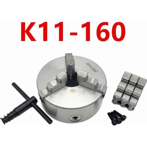 Lathe Chuck 160mm 3 Jaw Self-Centering Chuck K11-160 Manual Scroll Chuck For Small Bench Lathe From China