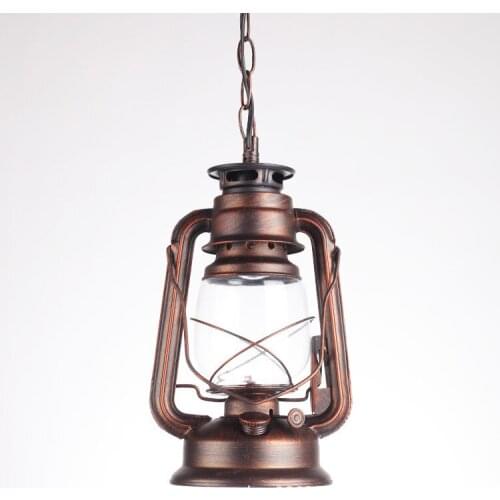 Vintage horse lamp old-fashioned kerosene lamp industry wind coffee shop hotel decorative chandelier creative LED lamp