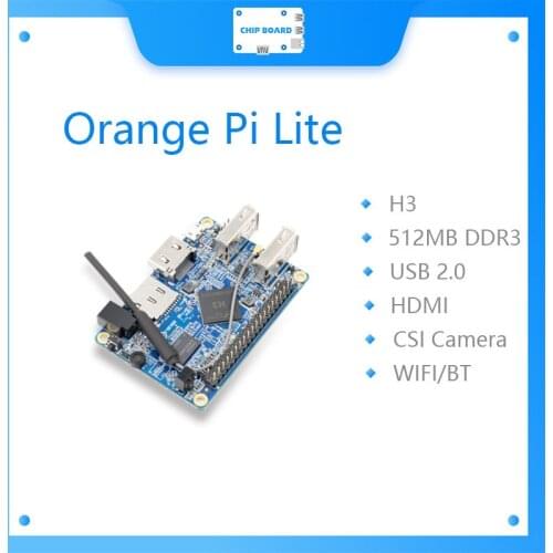 Orange Pi Lite 512MB DDR3 with Quad Core 1.2GHz WiFi antenna Support Android, Ubuntu Image
