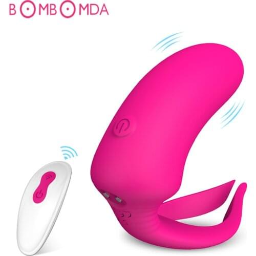 Penis Clamp Vibrator Cock Ring For Men Penis Ring Clip G spot Clit Stimulator Wireless Remote Control Dildo Vibrator for Women