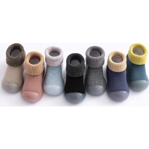 Winter Baby Toddler Non-Slip Anti-Off Foot Long Floor Knitted Socks Lamb Wool boots thick First Walker 7Kinds 5Size 8241 KeDing