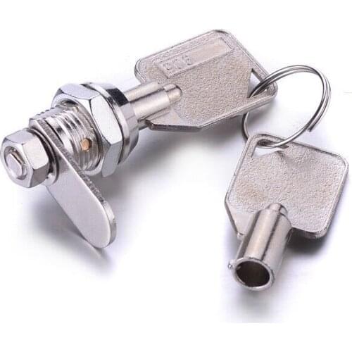 12mm 905 Model Turning Tongue Lock Cam Lock 2 Keys Door Cabinet MailBox Desk Drawer Cupboard Locker