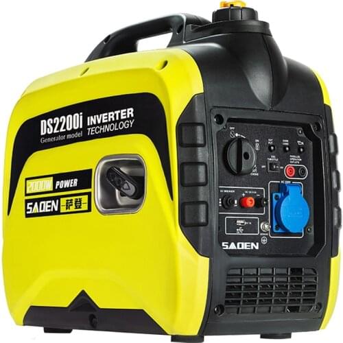 2000W power portable electric motor household car engine gas petrol digital inverter gasoline generator 220 V 220V SADEN 2KW 12V