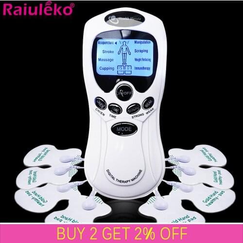 8 Models EMS Electric TENS Machine Acupuncture Body Massage Herald Digital Therapy Massager Muscle Stimulator Electrostimulator
