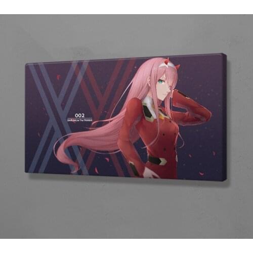 Zero Two in the Franxx Anime Poster Canvas Wall Art Decoration Prints Dorm Living Room Home Bedroom Decor Painting