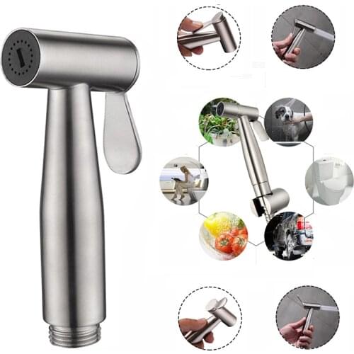 New Handheld Stainless Steel Toilet Hand held Bidet for Bathroom Spray hand sprayer shower Sprayer Jet Douche kit