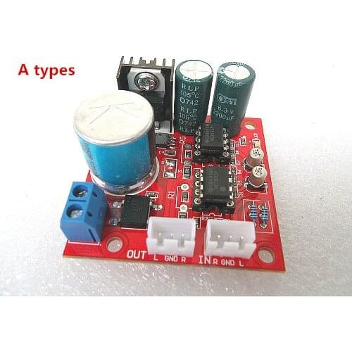 Dual NE5532 OP AMP HIFI Preamplifier Preamp Board Signal Amplification Base on Music fax A1 circuit