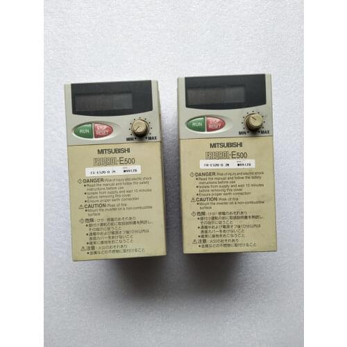 FR-E520-0.2K 0.2KW 220V inverter , used in good condition . 80% appearance new , good working , free shipping