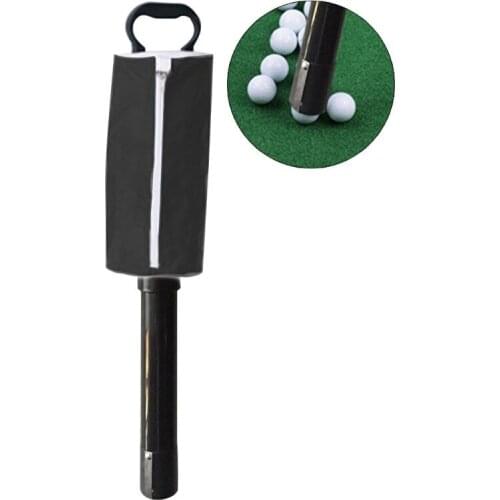 Golf Ball Picker Shag Bag Putter Holder Storage Retriever Portable Ball Catcher Collector