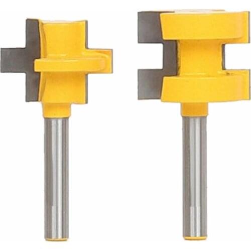 3 Teeth Joint Assemble Router Bits Tongue T-Shaped Tenon Knife Square Root Tenon Knife For Wood Woodwork Cutting Tools New