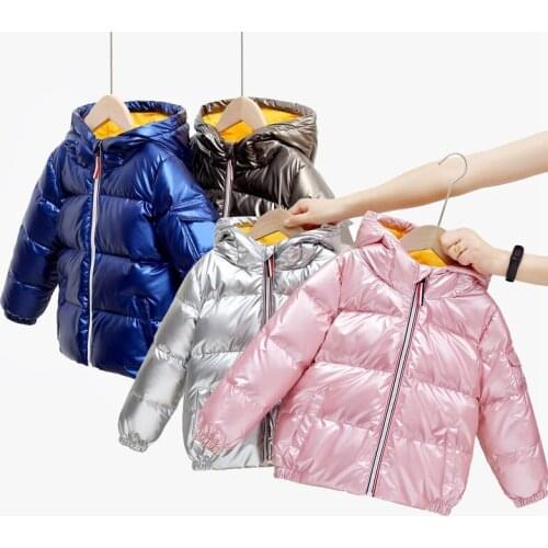New Hooded Winter Jackets for Boys White Duck Down Coats Girls clothing Teenagers Thick Long Coat Kids Clothes Snowsuit