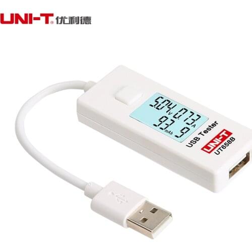 UNI-T UT658B New Arrival Digital USB Testers Testable rechargeable treasure capacity (continuous memory) same as US Shipping