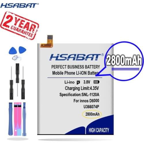 New Arrival [ HSABAT ] 2800mAh Replacement Battery for innos D6000 BAK U366074P