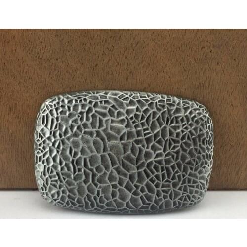 BuckleClub wholesale retro western snake skin jeans gift cowboy belt buckle FP-03493 PEWTER FINISH for men 4cm width loop