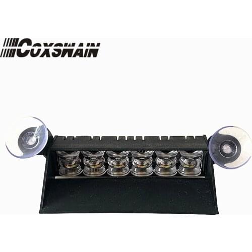 COXSWAIN Dual Color Auto LED Emergency Strobe Warning Light, DC10-30V, 12*3W LED Flash Light for Police Deck Light DRL (G6-Dash)