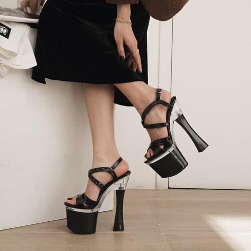 Women Summer Sexy Platform Sandals High Heels Luxury Designers Narrow Band Open Toe Shoes