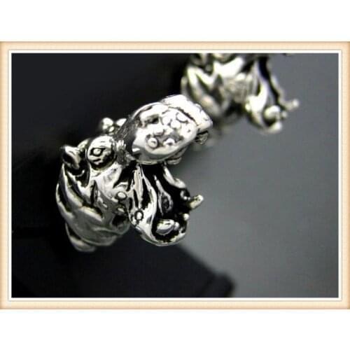 New fashion retro hippie hippo earring for women men animal earring for watch women men stud jewelry