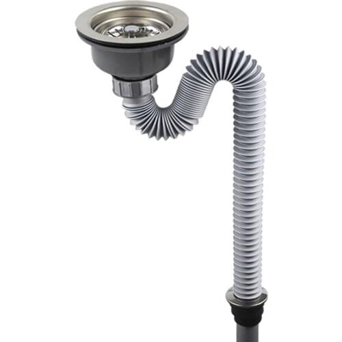 Talea Drain Strainer Waste Laundry Sink Drain kit Basket Drain Set with Drain Pipes Basin Fixtures Laundry accessories