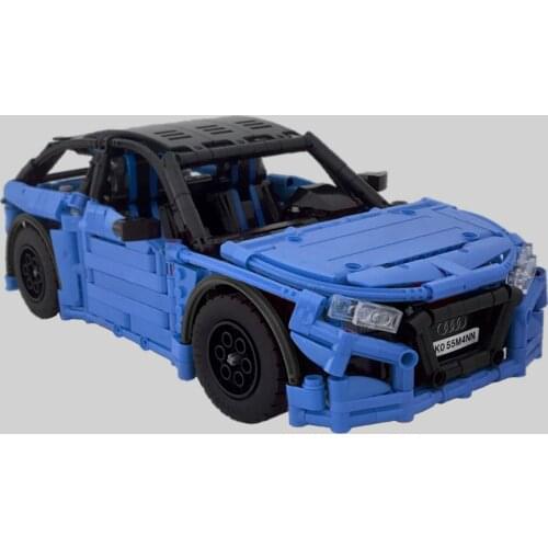 MOC-21796 RS1 Building Blocks Mechanical Vintage Roadster Vehicle City Models Bricks Kids Toy Gift