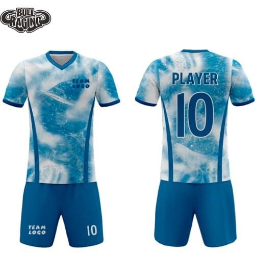 Sublimation printing cusotmizing team club soccer jersey uniform soccer kit creator