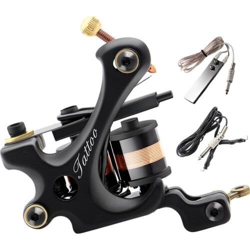 Cheap Tattoo Machine Gun For Beginner Tattoo Apprentice Machine Coils Tattoo Machine Guns with Clip Cord and Foot Switch