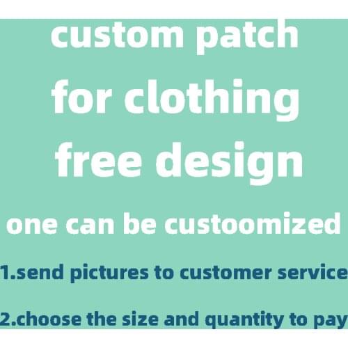 Custom Logo Design Patches Thermal Stickers on Clothes Fabric Iron-on Transfers for Clothing Thermoadhesive Patch Diy Applique