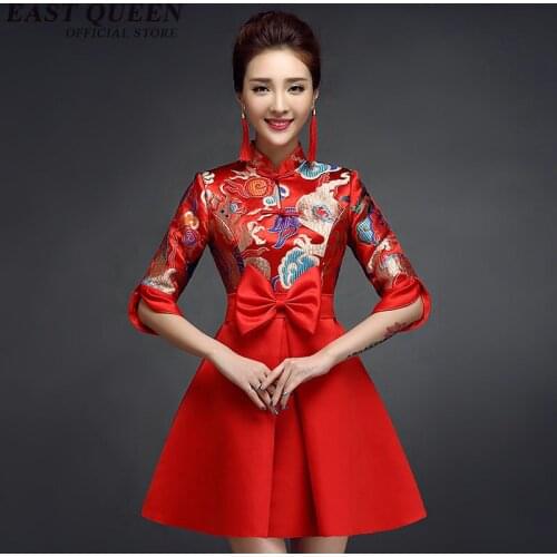 Chinese traditional dress red modern chinese dress qipao women cheongsam chinese style chinese oriental dresses KK287