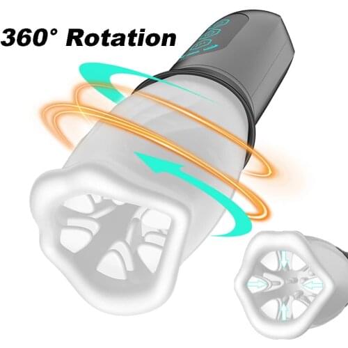 360° Rotating Vibrator Blowjob Male Masturbator for Men Automatic Tongue Oral Pussy Male Masturbator Cup Penis Massager Sex toys