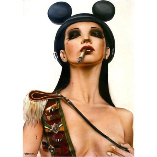 High quality Oil painting Canvas Reproductions At Ease Mutha Fucka by Brian M.Viveros Painting hand painted