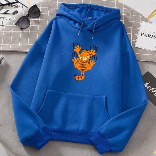 Hoodies Women Aesthetic Funny Cat Printing Oversized Hoody Sweatshirts Femme Harajuku Long Sleeve Fleece Warm Tracksuit Jacket