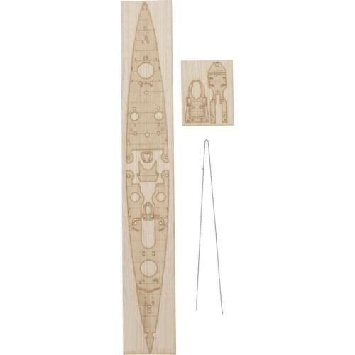 1:700 Handmade Battleship Gneisenau Wooden Deck Ship Assembly Kits DIY Model Toy