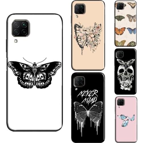 Butterfly Aesthetic Case For Huawei P Smart 2019 2021 Nova 5T P20 P40 P30 Pro Mate 20 Lite Honor 10i 8X 9X 8A