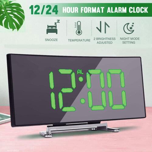Digital Alarm Clock LED Screen Alarm Clocks for Kids Bedroom Temperature Snooze Function Desk Table Clock Home Decor LED Clock