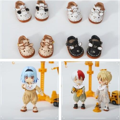 OB 11 baby shoes ob 11 babys clothes handmade cow leather boots lamb shoes P9 plastid GSC 12 BJD